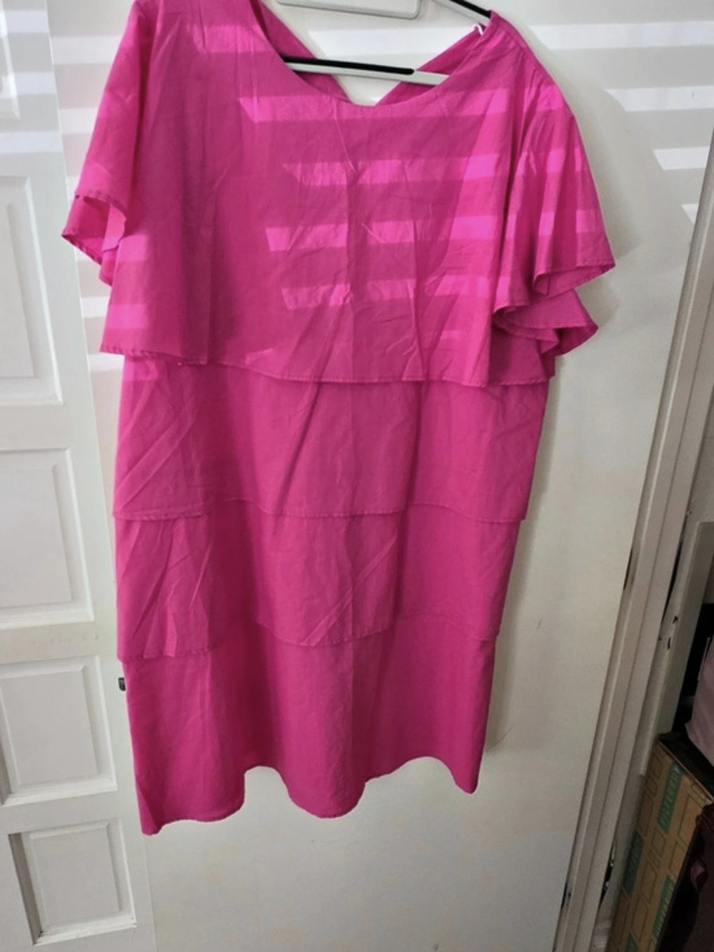 Pink Layered Maxi Dress